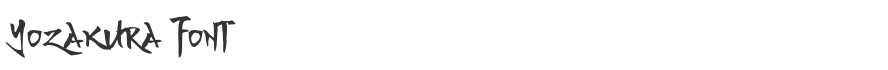 Yozakura Font