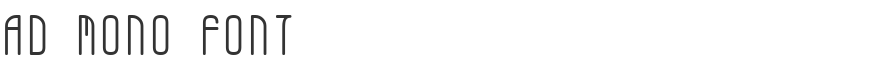 AD Mono Font
