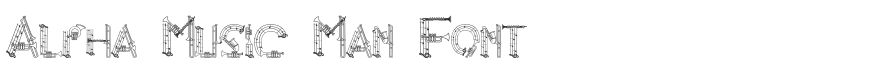 Alpha Music Man Font