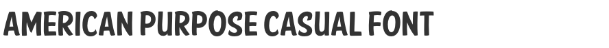 American Purpose Casual Font
