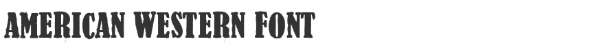 American Western Font