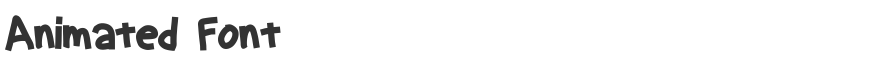 Animated Font