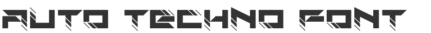 Auto Techno Font