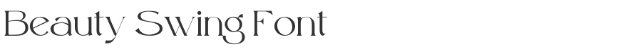 Beauty Swing Font