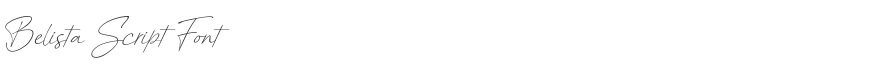 Belista Script Font