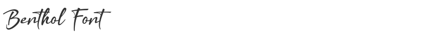 Benthol Font