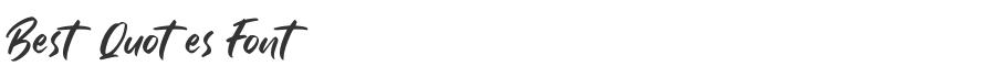 Best Quotes Font