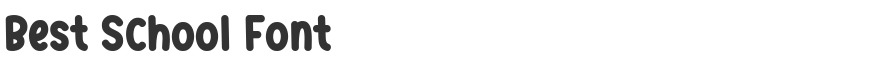 Best School Font