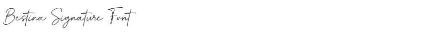 Bestina Signature Font