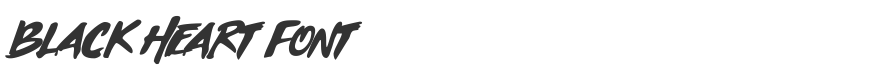 Black Heart Font