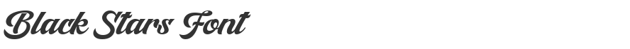 Black Stars Font