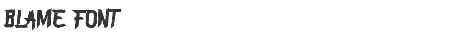 Blame Font