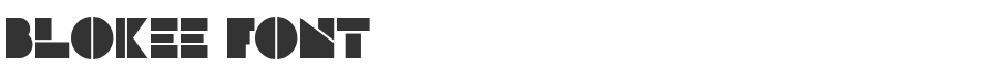 Blokee Font