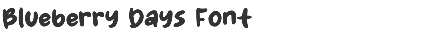 Blueberry Days Font