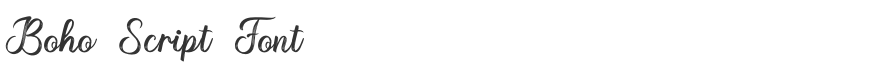 Boho Script Font