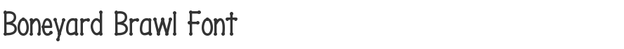 Boneyard Brawl Font