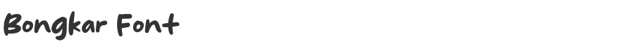 Bongkar Font