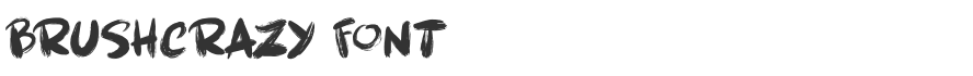 Brushcrazy Font
