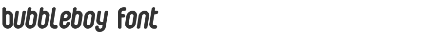 Bubbleboy Font