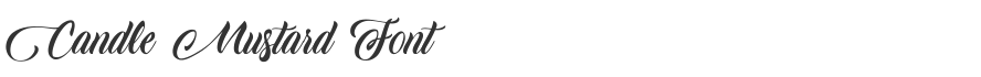 Candle Mustard Font