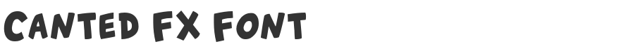 Canted FX Font