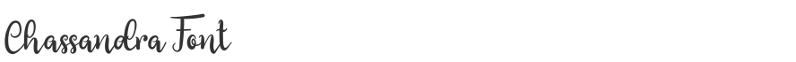 Chassandra Font