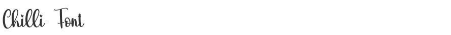 Chilli Font