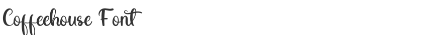 Coffeehouse Font