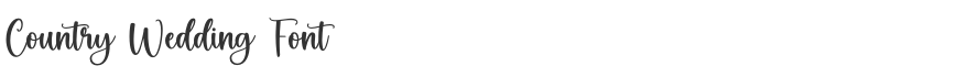 Country Wedding Font
