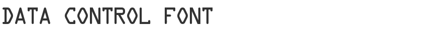 Data Control Font