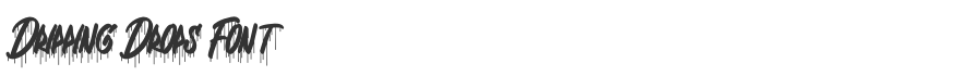 Dripping Drops Font