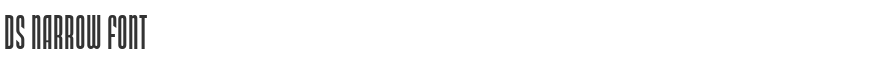 DS Narrow Font