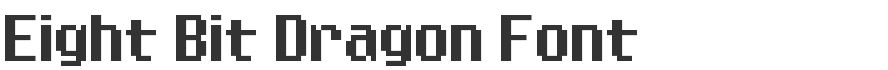 Eight Bit Dragon Font