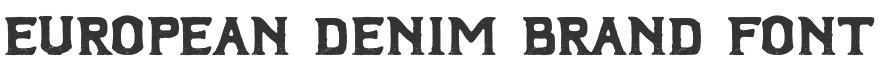 European Denim Brand Font