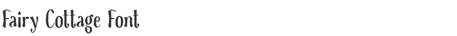 Fairy Cottage Font