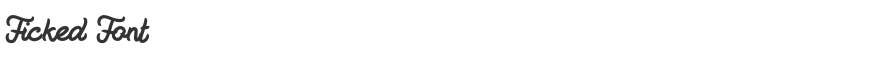 Ficked Font