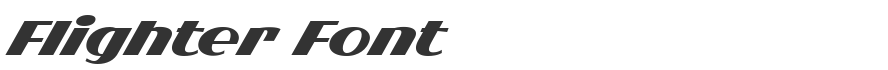 Flighter Font