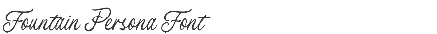 Fountain Persona Font