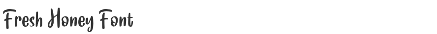 Fresh Honey Font
