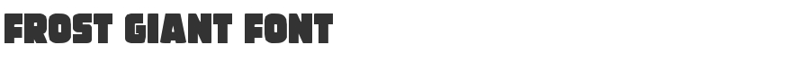 Frost Giant Font