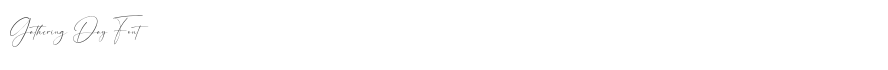 Gathering Day Font