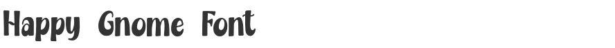 Happy Gnome Font