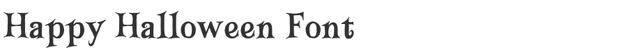 Happy Halloween Font