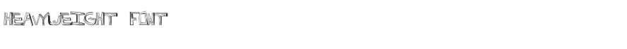 HeavyWeight Font