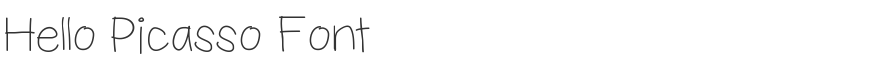 Hello Picasso Font