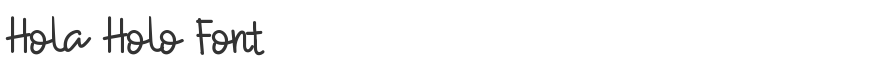 Hola Holo Font