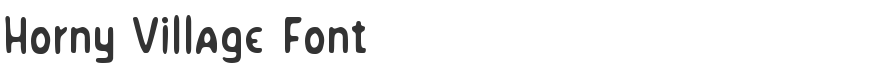 Horny Village Font