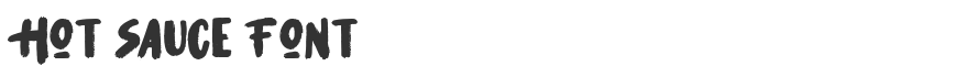 Hot Sauce Font