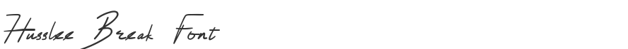 Husslee Break Font