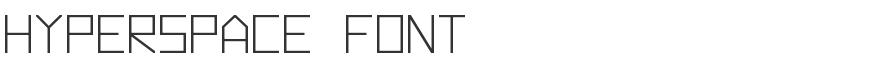 Hyperspace Font